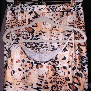 Rebdolls cheetah skirt set size 3x